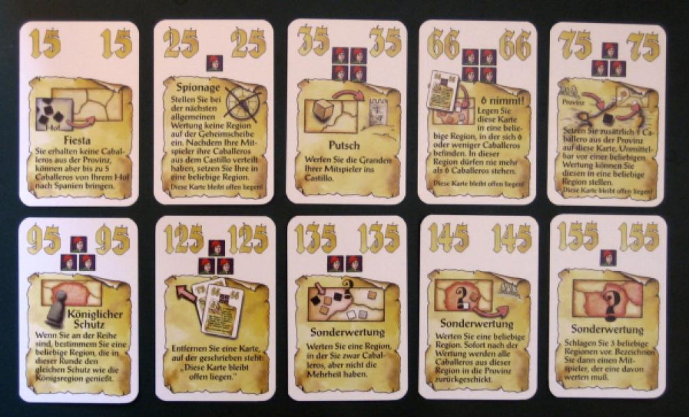 El Grande: König & Intrigant: Unverkäufliche Sonderkarten