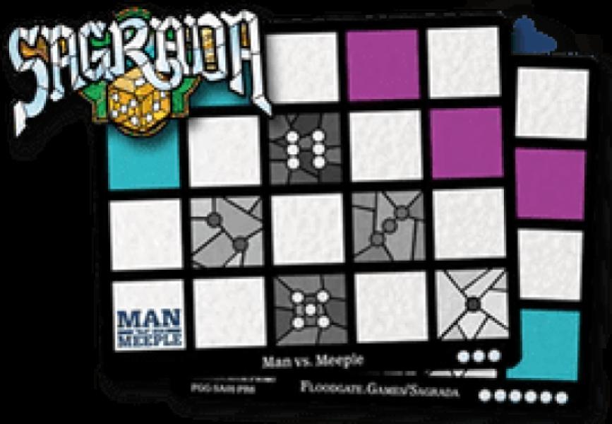 Sagrada: Promo 6 – Man Vs Meeple Window Pattern Card
