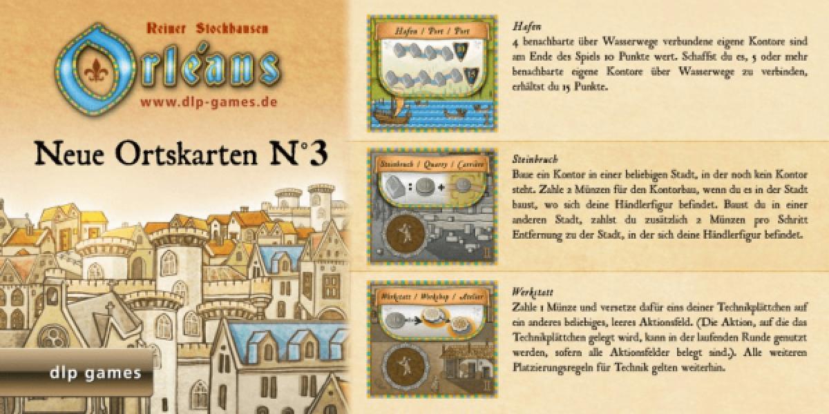 Orléans: Neue Ortskarten N°3